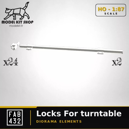 HO (1:87) - Verrous pour pont tournant