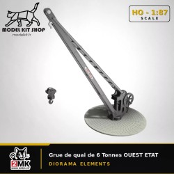 HO (1:87)  - Grue de quai de 6 Tonnes OUEST ETAT