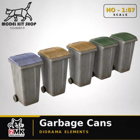 HO (1:87) - Poubelles (x 5)