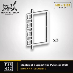 HO (1:87) - Support électrique pour pylône ou façade