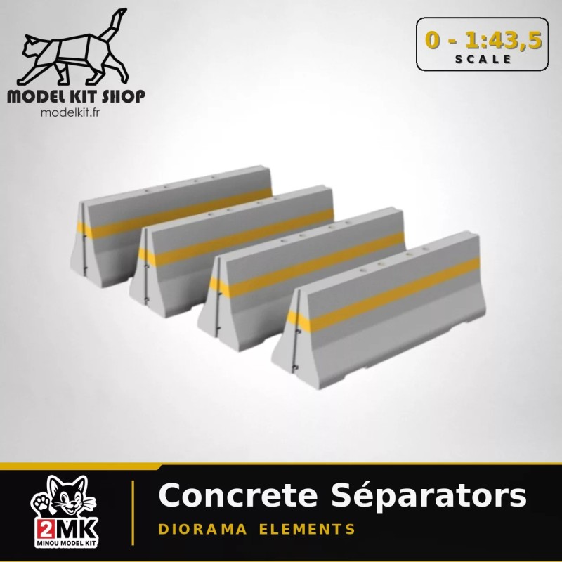 0 (1:43.5) - Séparateurs Béton (X 4)