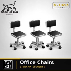 0 (1:43.5) - Chaise de bureau (x 3)