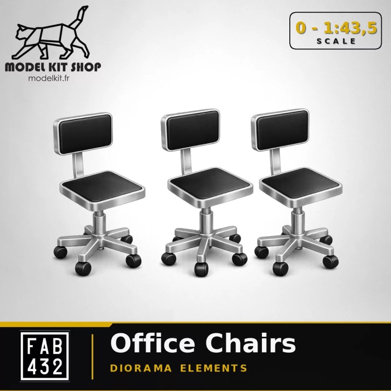 0 (1:43.5) - Chaise de bureau (x 3)
