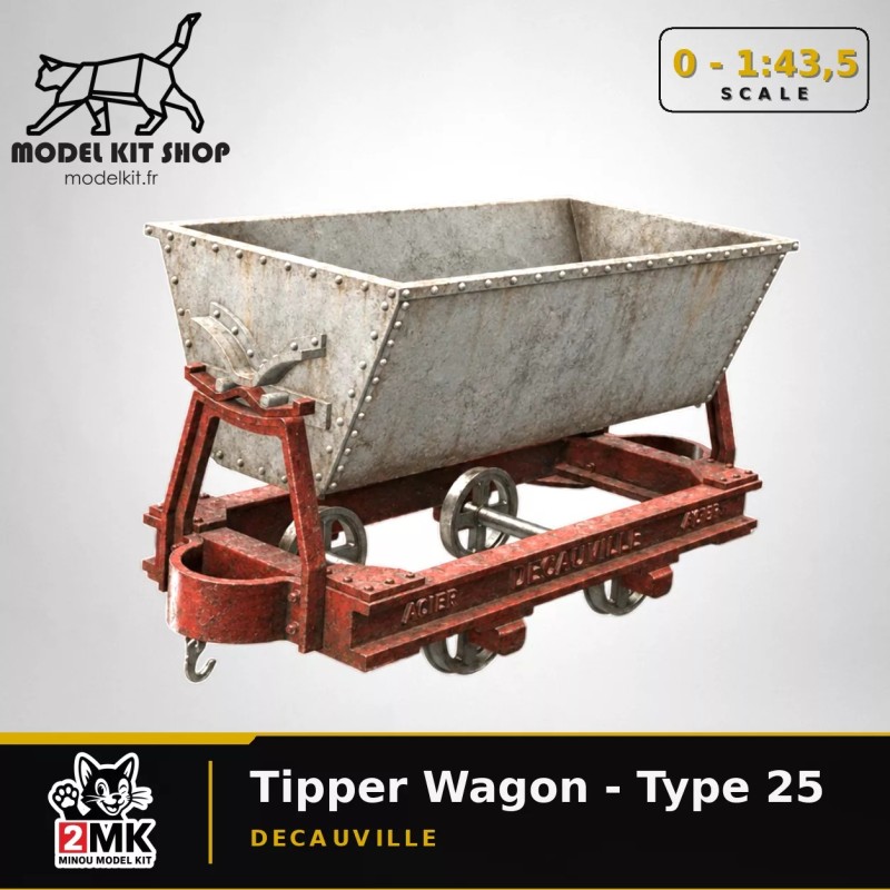 0 (1:43.5) - Wagonnet "Decauville" - Type 25 (Voie de 60)