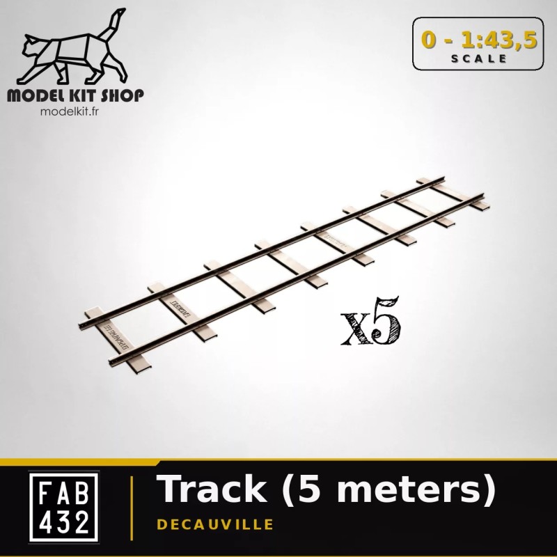 0 (1:43.5) - Rails Decauville (Voie de 60)  x 5