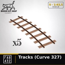 0 (1:43.5) - Rails Decauville (Voie de 60)  - Courbes x 5