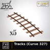 0 (1:43.5) - Rails Decauville (Voie de 60)  - Courbes x 5