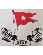 Pegatinas - White Star line Logo (15 x 13 cm)