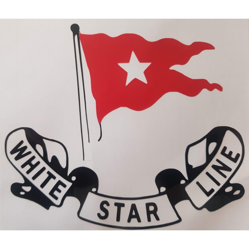 Adesivi - Bianco Star line Logo (15 x 13 cm)