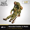1:35 - WW2 Soldat américain blessé & médic