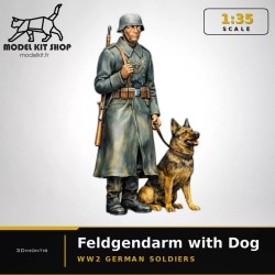 1:35 - WW2 Feldgendarme con su perro