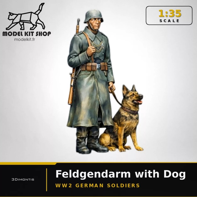 1:35 - WW2 Feldgendarme avec son chien