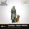 1:35 - WW2 Soldat Allemand courant avec une MG42