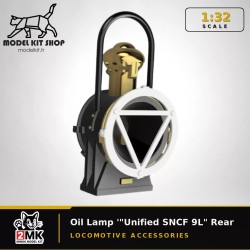 1:32 - Locomotive - Lampe à pétrol "Unifée 9L SNCF" Signalisation arrière
