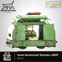 0 (1:43.5) - WDLR Semi-Armoured Simplex 40HP (Avec intérieur)