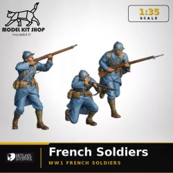 1:35 - WW1 Soldats Français en combat
