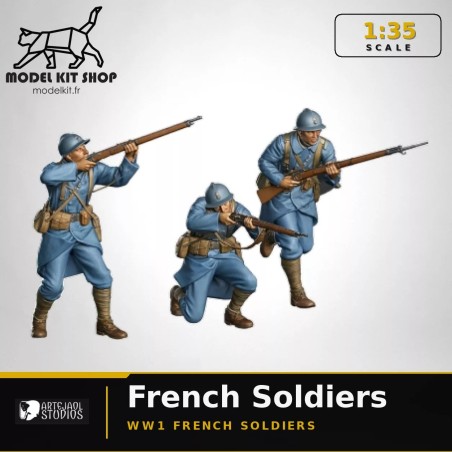 1:35 - WW1 Soldats Français en combat