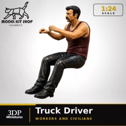 1:24 Serie - Conducteur de camion (Tête nu)