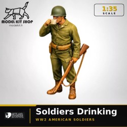 1:35 - WW2 Soldat Américain buvant