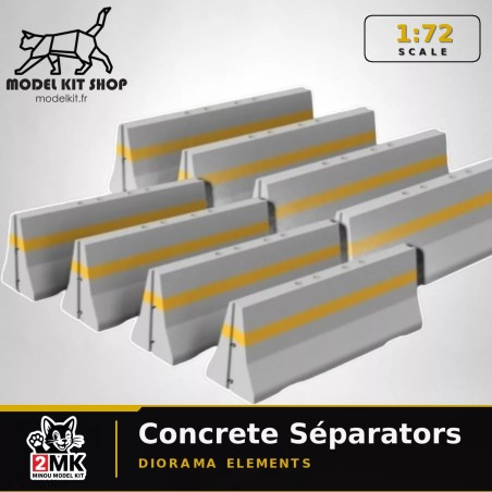 1:72 - Séparateurs Béton (X 8)