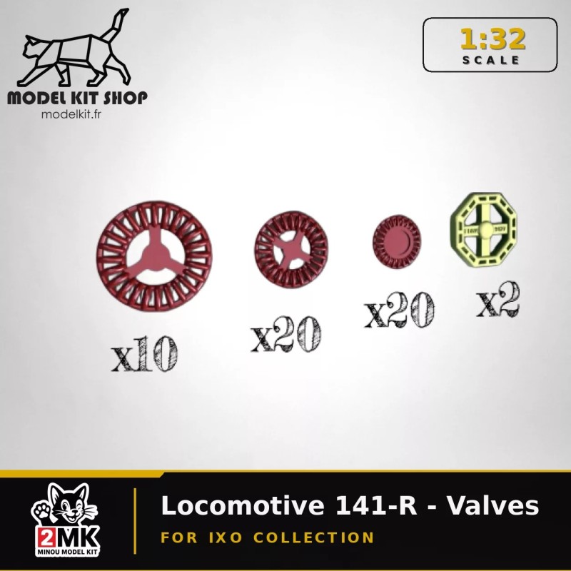 1:32 - Locomotive 141-R - Vannes de commande