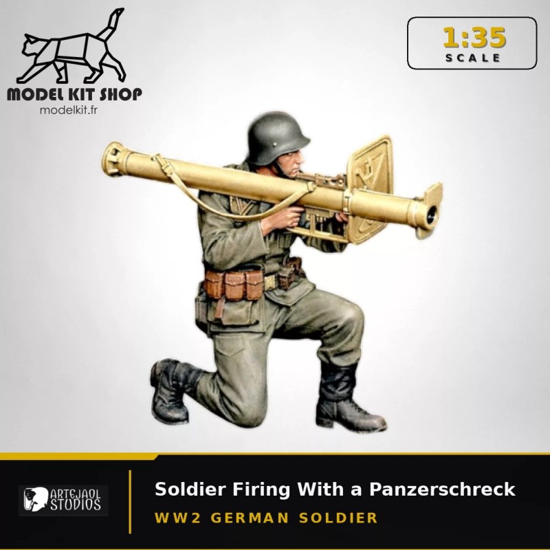 1:35 - WW2 Soldat allemand tirant avec un panzerschreck 1