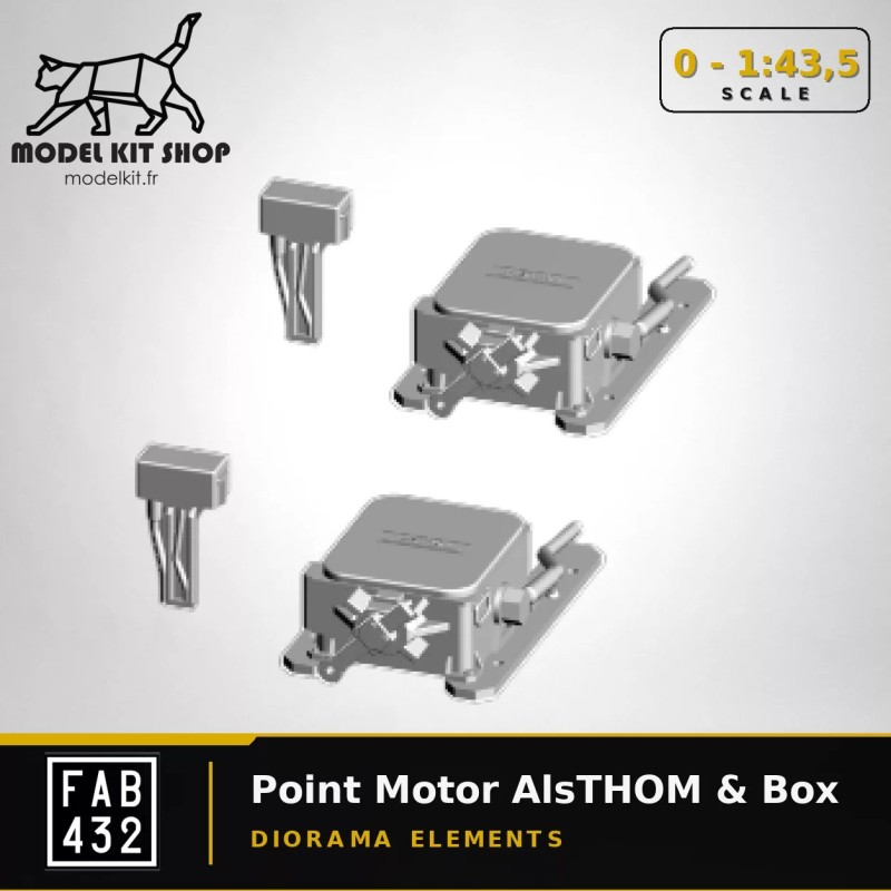 0 (1:43,5) - Moteur d'aiguillage ALSTHOM & Boitier