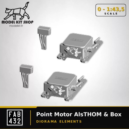0 (1:43,5) - Moteur d'aiguillage ALSTHOM & Boitier
