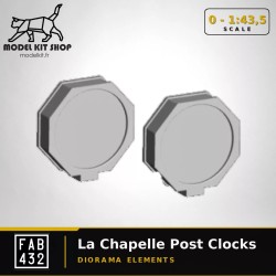 0 (1:43.5) - 2 horloges de poste du type La Chapelle