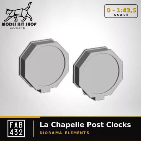 0 (1:43.5) - 2 horloges de poste du type La Chapelle