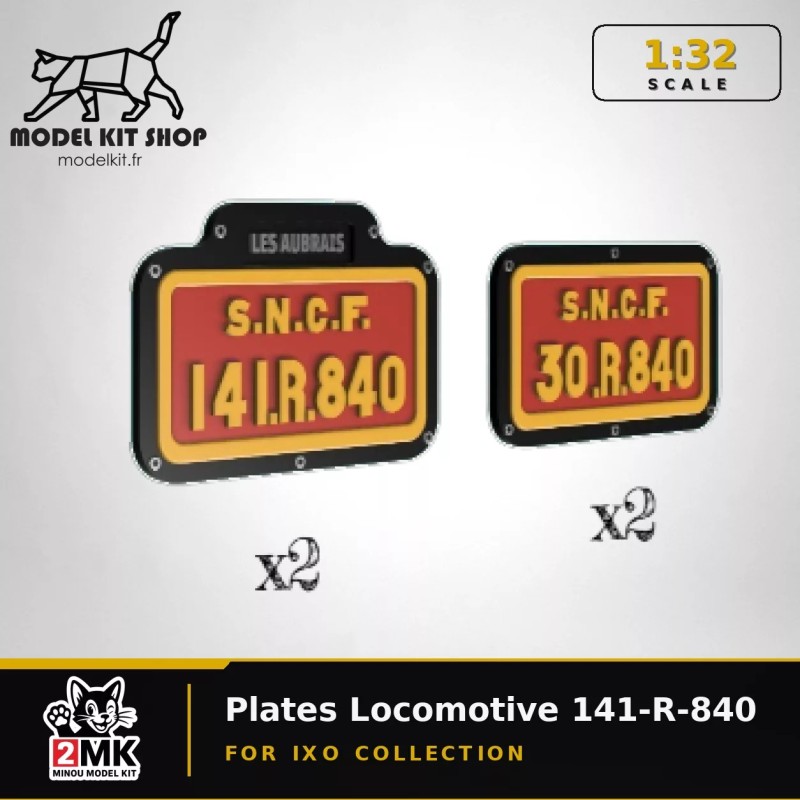 1:32 - Plaques Locomotive 141-R-840