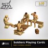 1:35 - WW2 Afrika korps - Soldats allemands jouant aux cartes